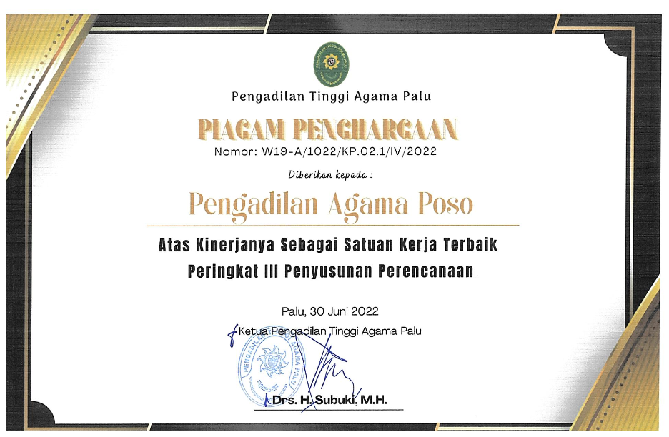 penghargaan triwulan ii 2022