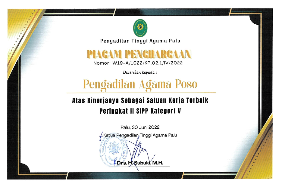 penghargaan triwulan ii 2022