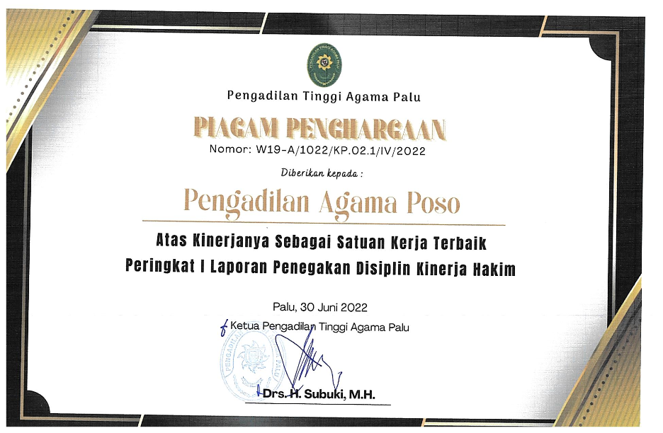penghargaan triwulan ii 2022